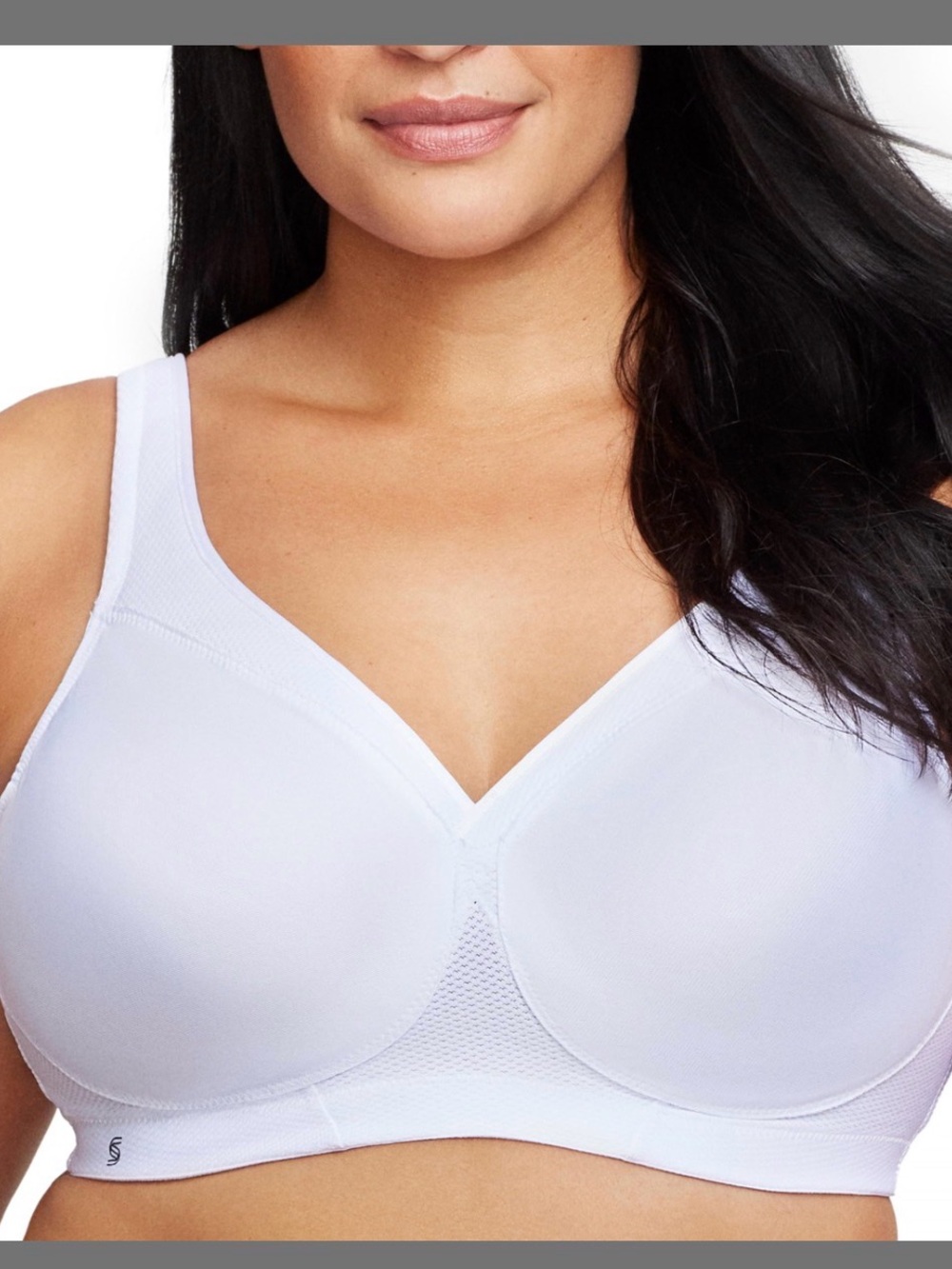 Glamorise MagicLift Seamless Sports Bra Wirefree #1006 white size 38D